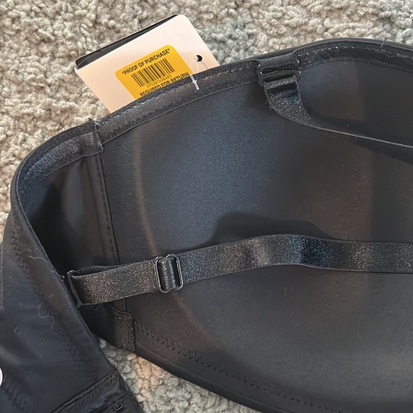 NWT Wacoal Black 34D Strapless Bra Wire Free Adjustable Straps Halter Regular - Picture 8 of 10
